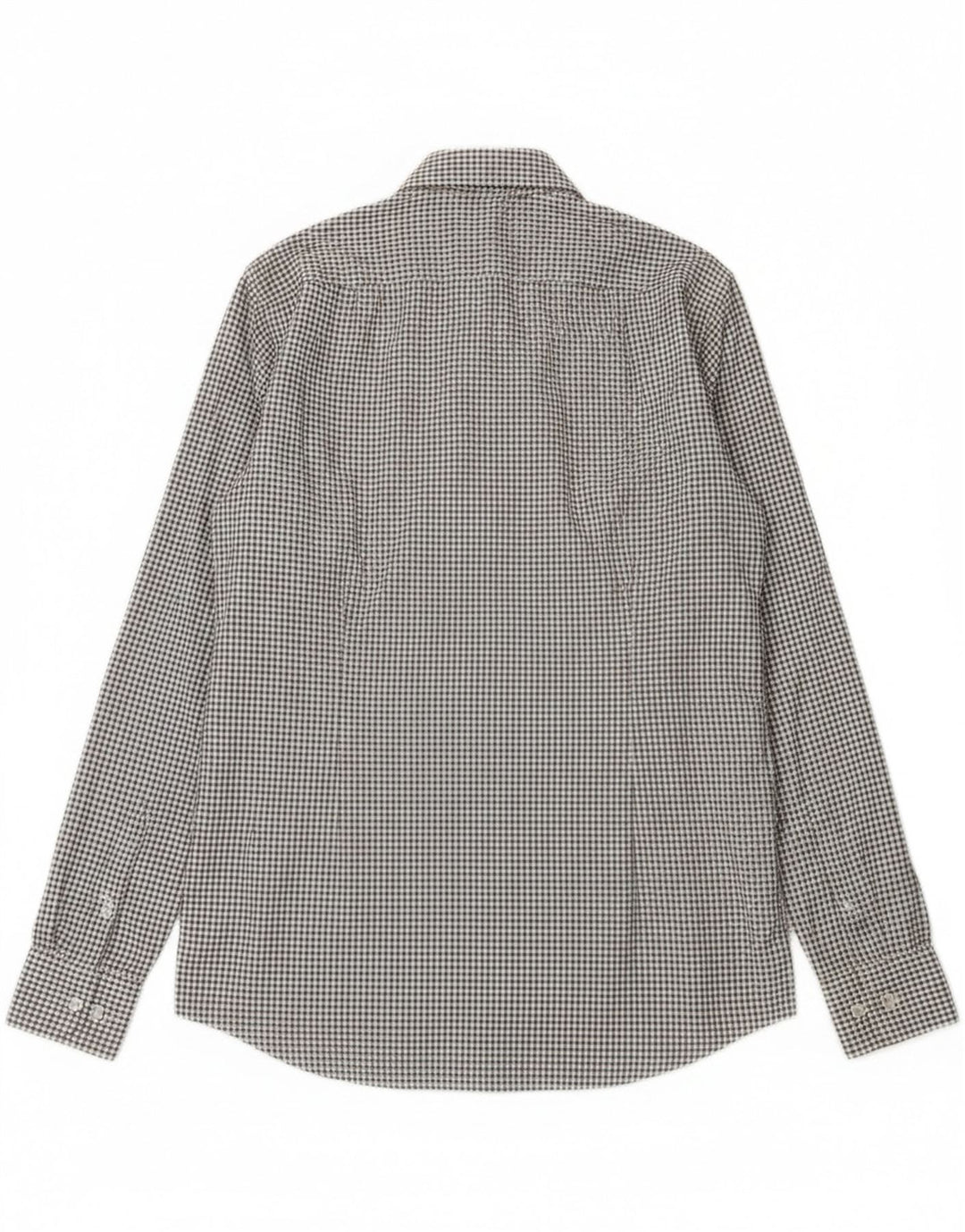 Camicia slim fit da uomo Hugo Boss taglia 38 15 a quadri bianchi medi