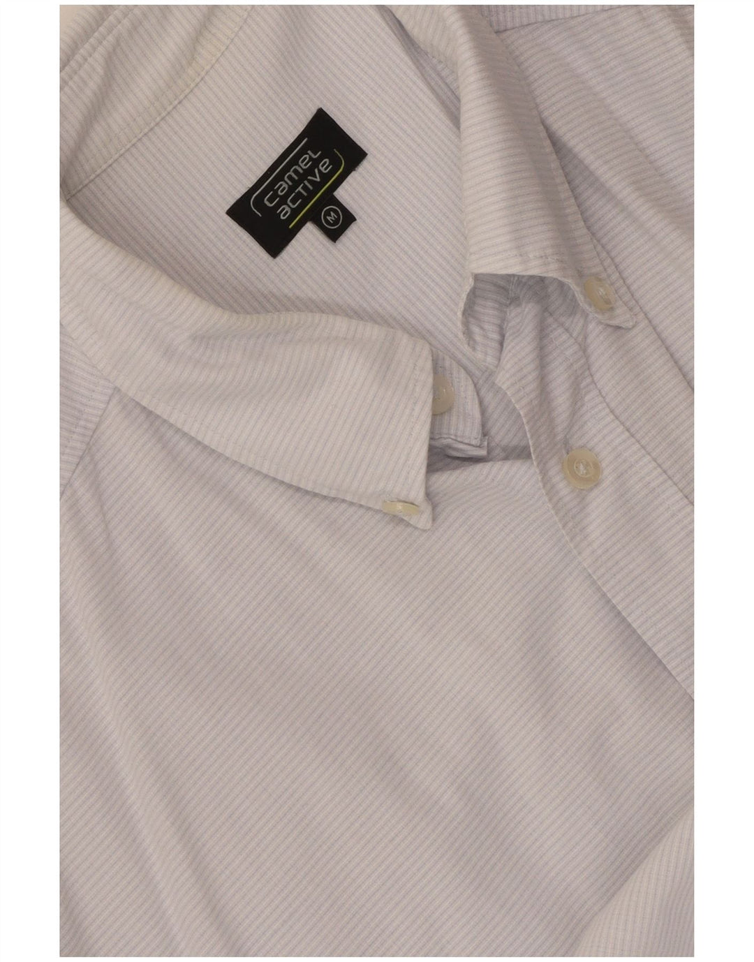 Camicia a maniche corte da uomo Camel Active gessato blu medio