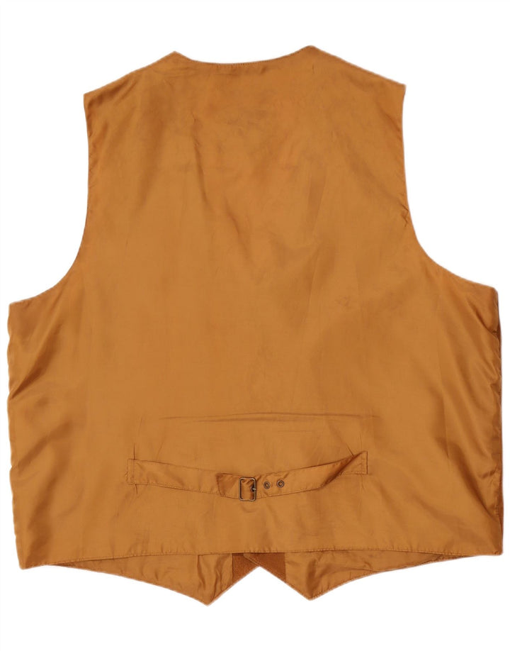 Gilet in pelle scamosciata da uomo John F Gee XL in pelle marrone