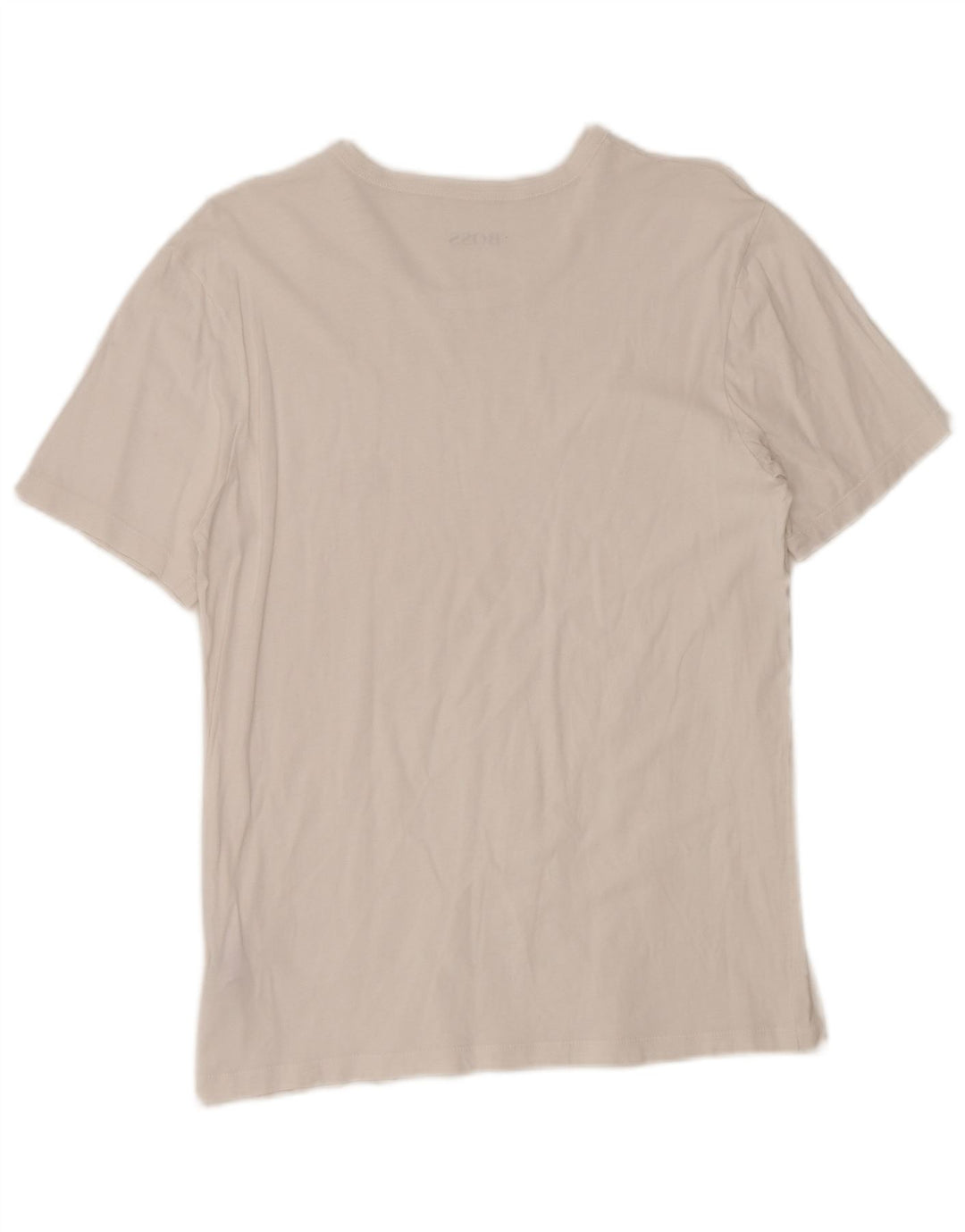 T-shirt da donna Hugo Boss Top UK 12 cotone bianco medio