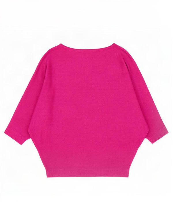 Phase Eight Maglione da donna con scollo a barca con maniche a 3/4 UK 10 Piccolo Rosa