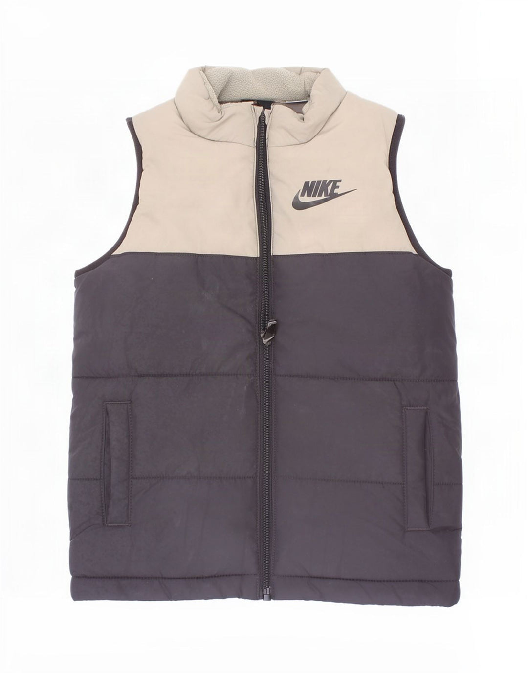 Gilet imbottito Nike per ragazzi, 4-5 anni, piccolo, in poliestere color block nero