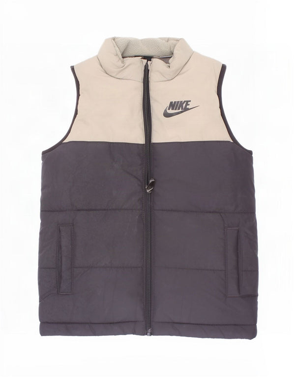Gilet imbottito Nike per ragazzi, 4-5 anni, piccolo, in poliestere color block nero