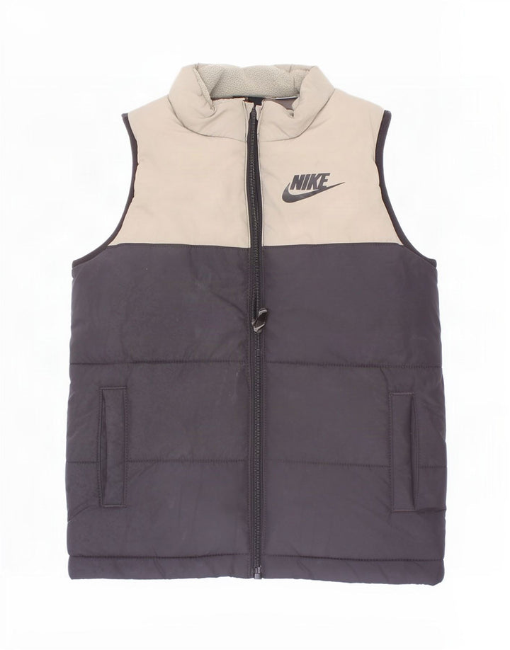 Gilet imbottito Nike per ragazzi, 4-5 anni, piccolo, in poliestere color block nero