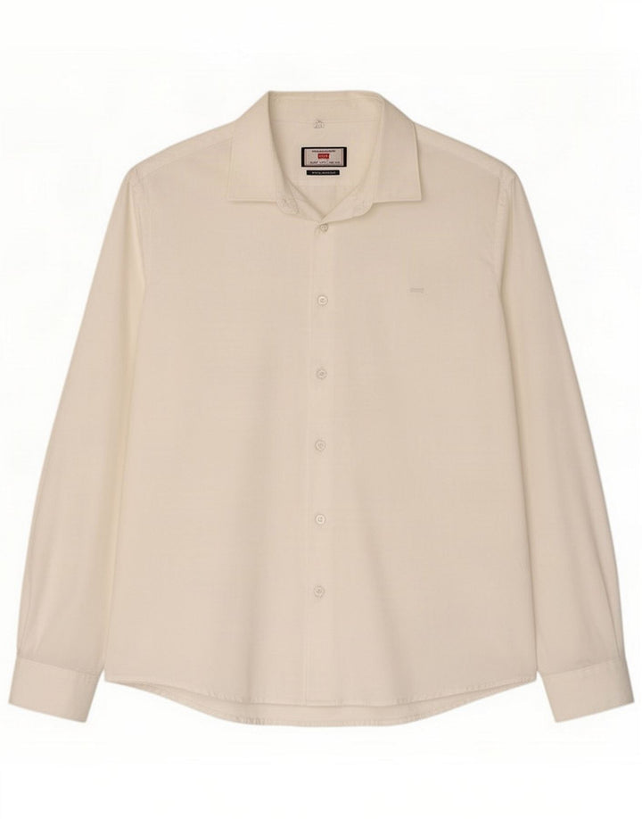 Carrera Camicia Regular da Uomo 3XL Cotone Bianco