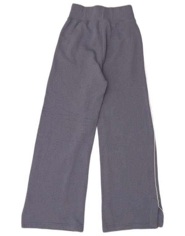 Pantaloni da tuta da donna Nike a gamba larga UK 4 XS blu cotone