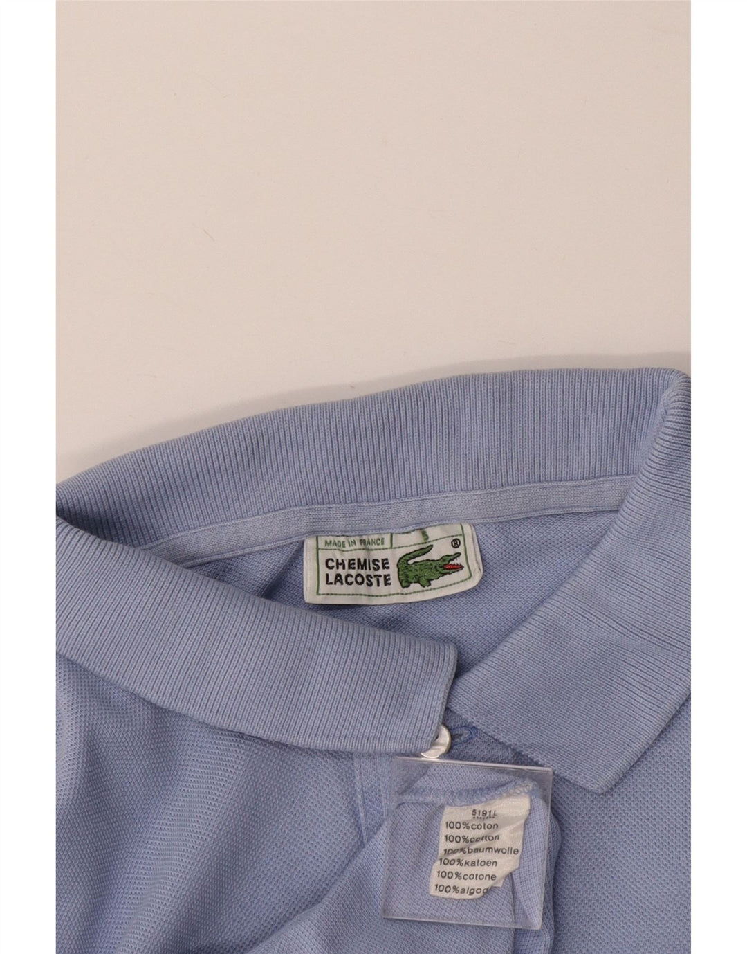 Polo da uomo Lacoste taglia 5 grande in cotone blu