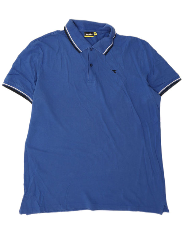 Polo Diadora Uomo 3XL Cotone Blu