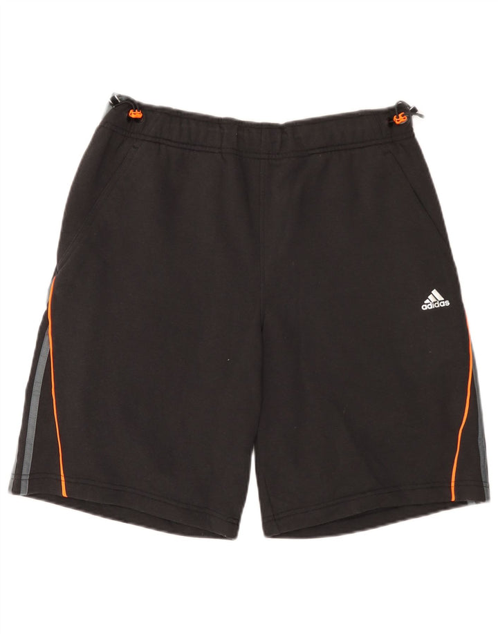 Pantaloncini sportivi da uomo Adidas Medium Black Colourblock in cotone