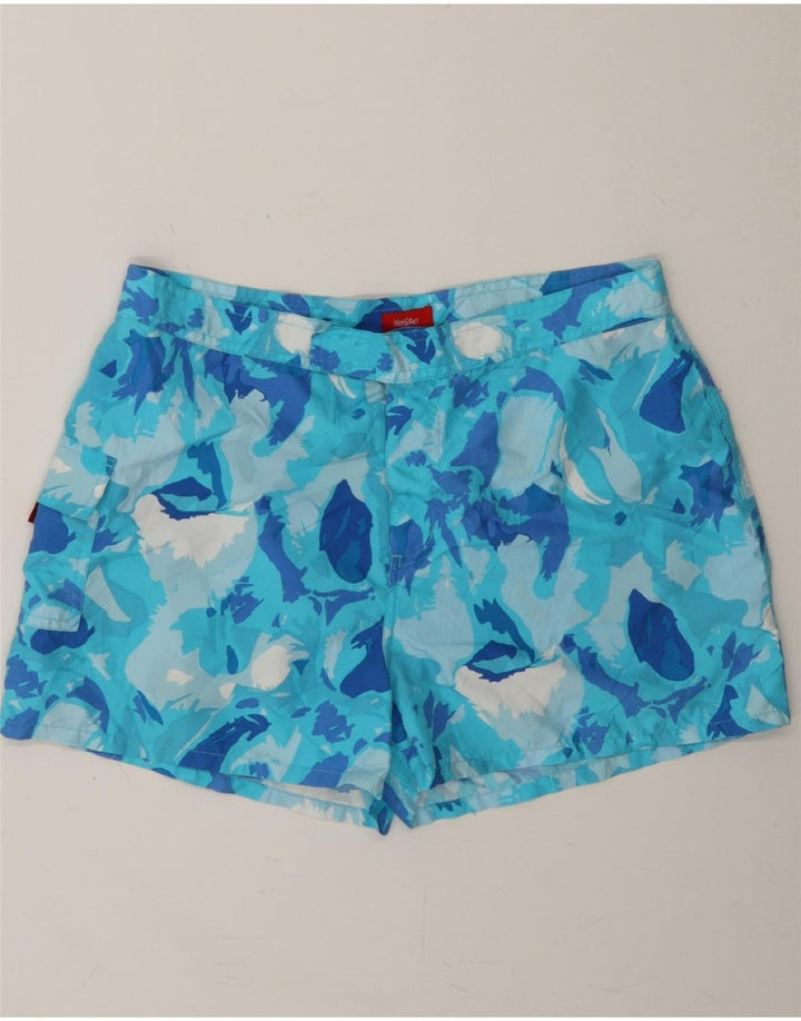 MOSSIMO Womens Swimming Shorts UK 16 Large W32 Blue Tie Dye Polyester Vintage Mossimo and Second-Hand Mossimo from Messina Hembry 