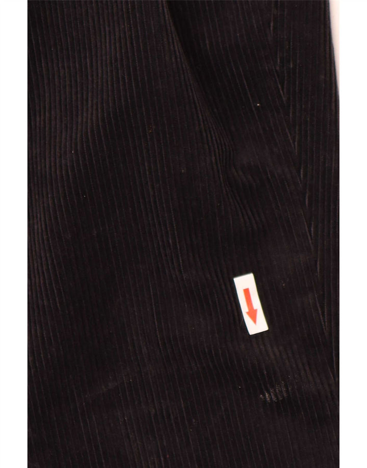 Pantaloni di velluto a coste regolari dritti da uomo Marks & Spencer W44 L29 neri