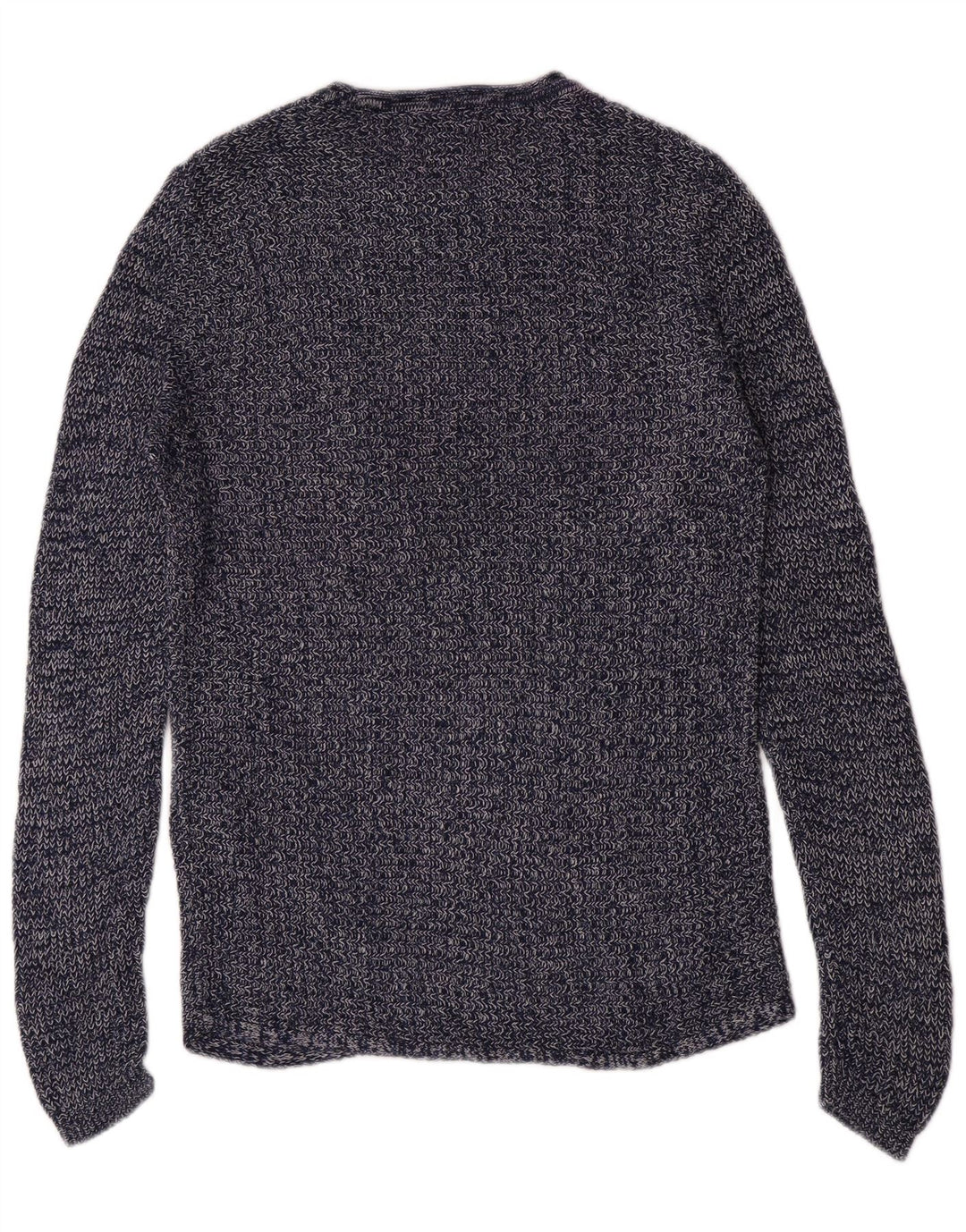 Maglione maglione girocollo da uomo Jack & Jones in cotone blu navy medio