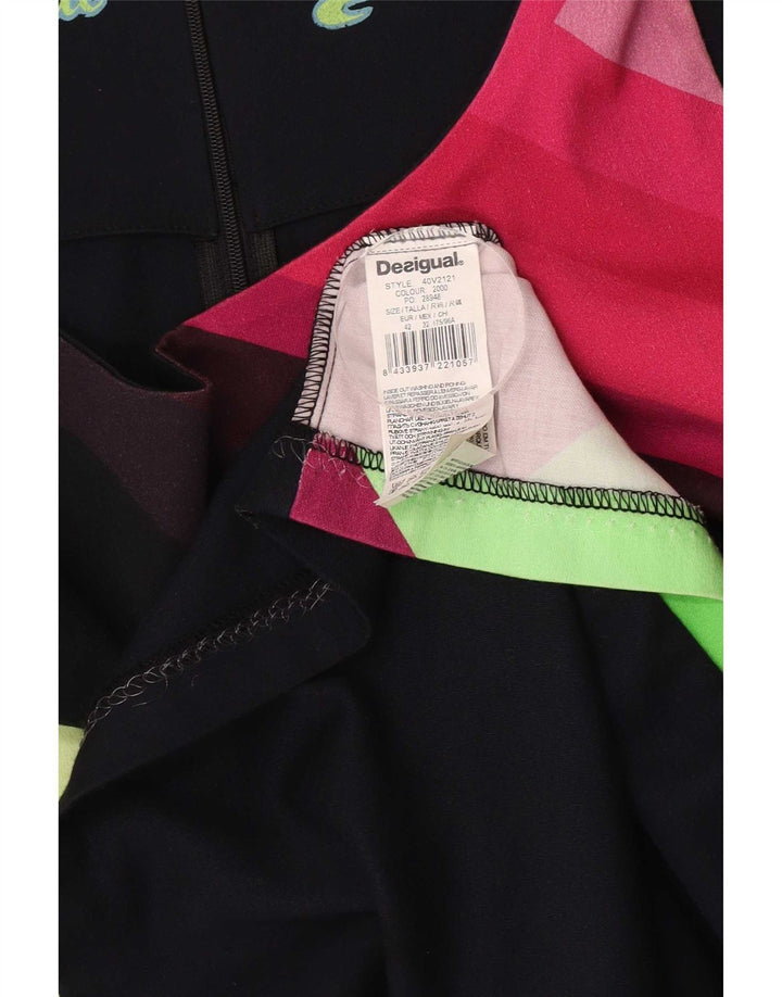 Desigual Abito tubino grafico da donna EU 42 Large multicolore geometrico