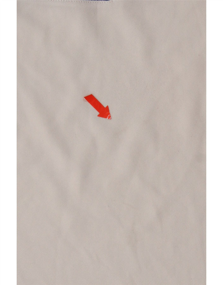 Polo da uomo Lacoste taglia 3 piccola in poliestere color block bianco