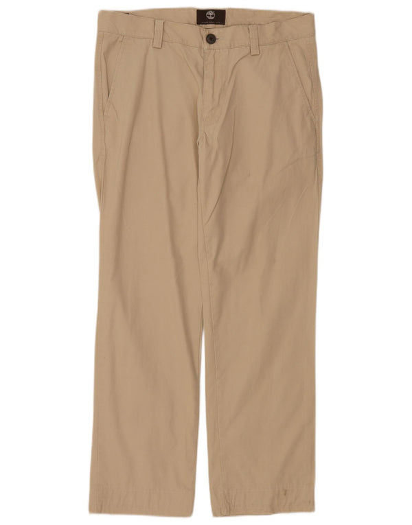 Pantaloni chino da uomo Timberland W32 L30 in cotone beige