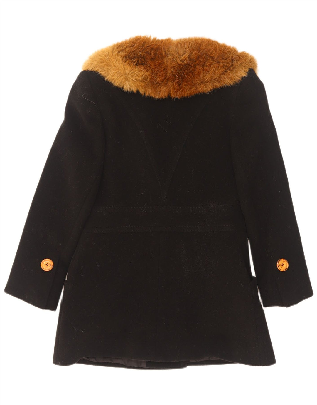 Soprabito vintage da donna EU 38 medio in lana nera