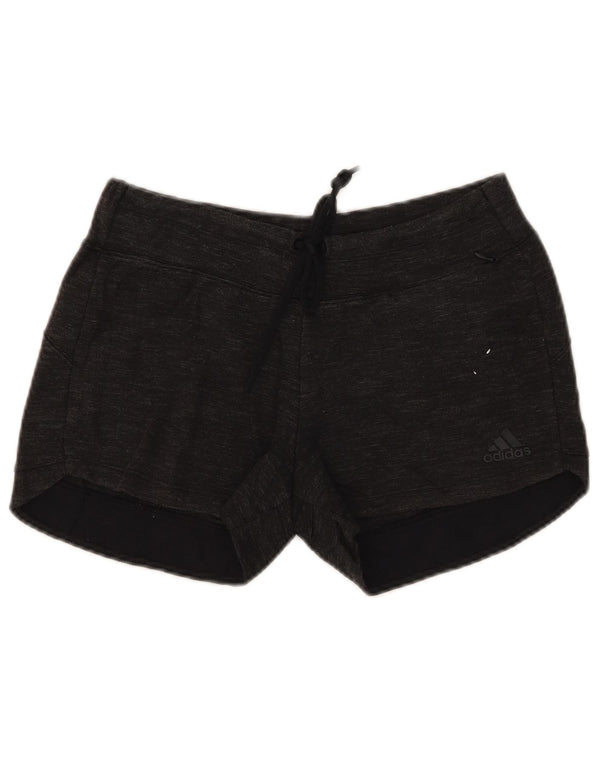 Pantaloncini sportivi Adidas da donna UK 12/14 Cotone chiazzato grigio medio