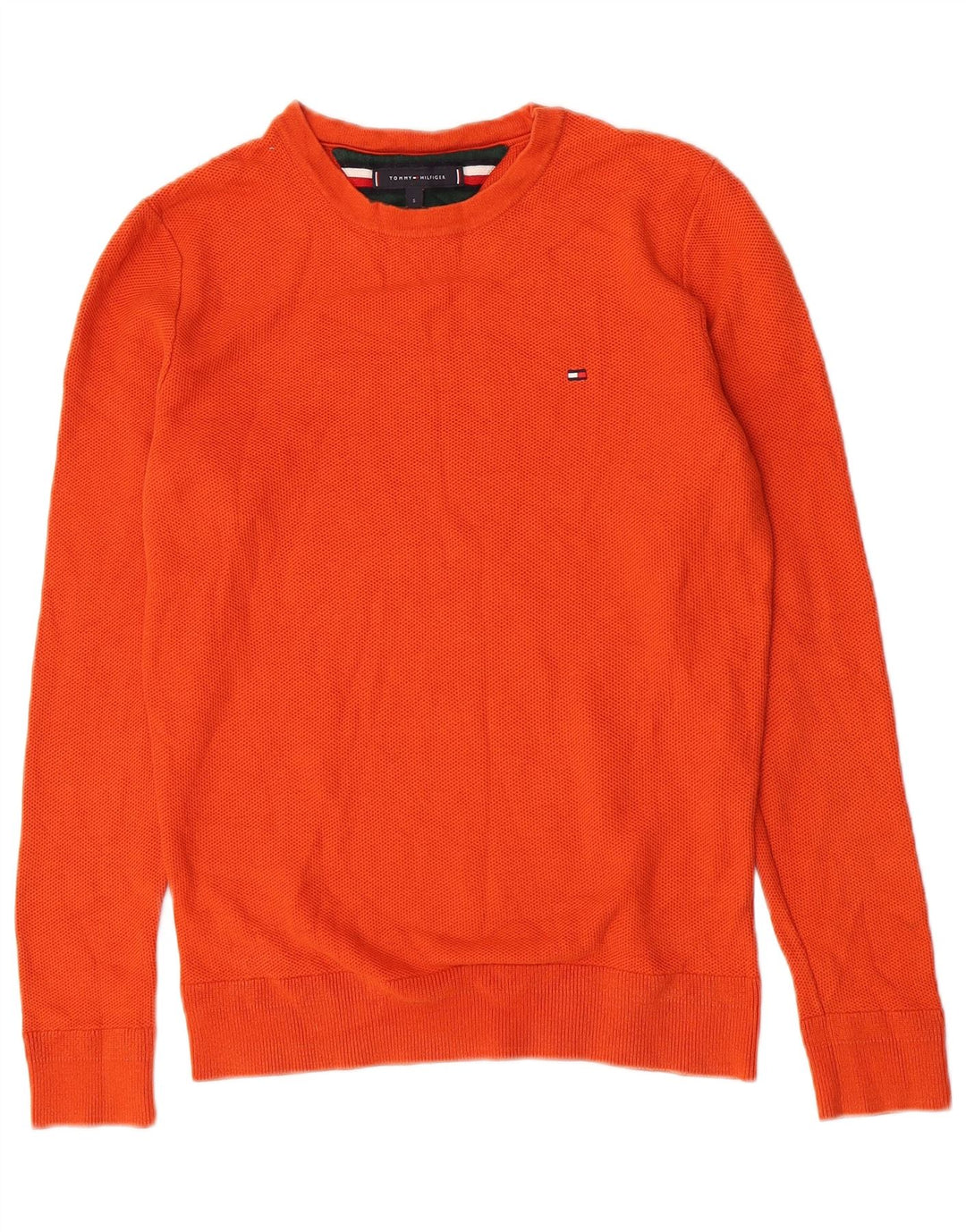 Maglione maglione girocollo da uomo Tommy Hilfiger piccolo arancione