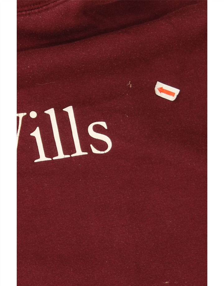 Maglione con cappuccio grafico da uomo Jack Wills grande in cotone marrone