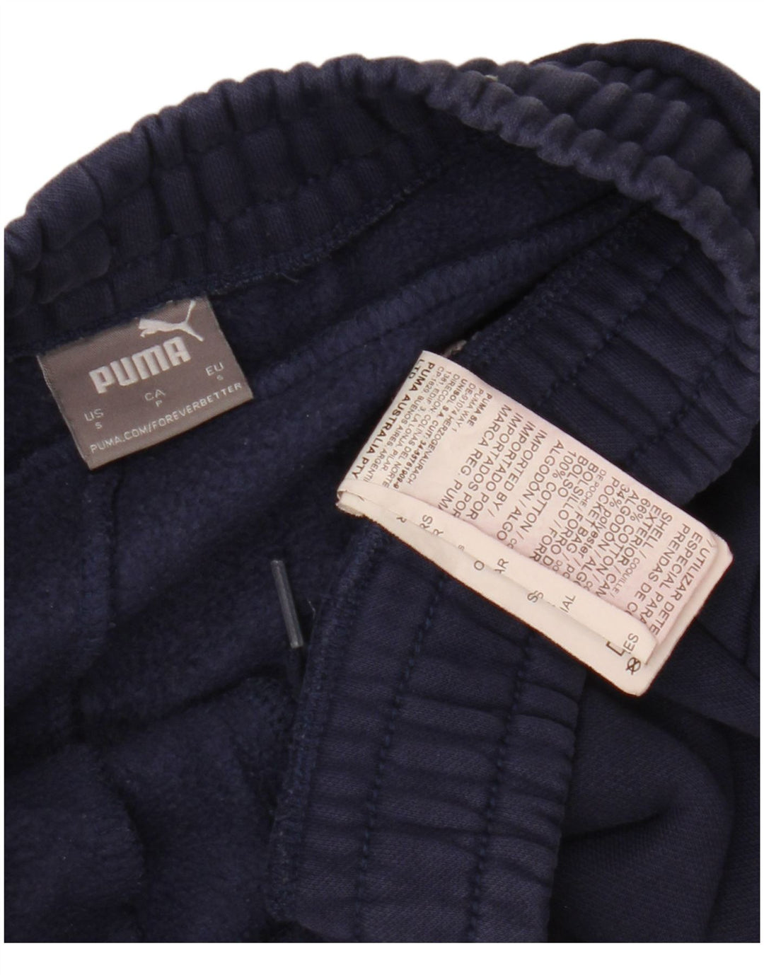 Pantaloni da tuta da uomo PUMA piccoli in cotone blu navy