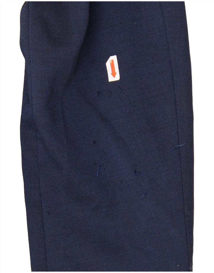 Giacca blazer da uomo a 2 bottoni Zara EU 46 piccola in poliestere blu navy