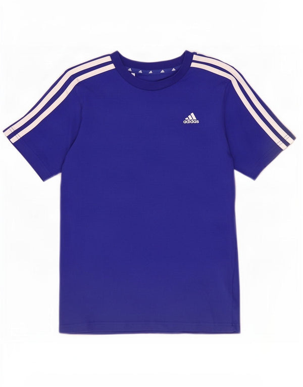 T-shirt Adidas da ragazzo Top 11-12 anni in cotone blu