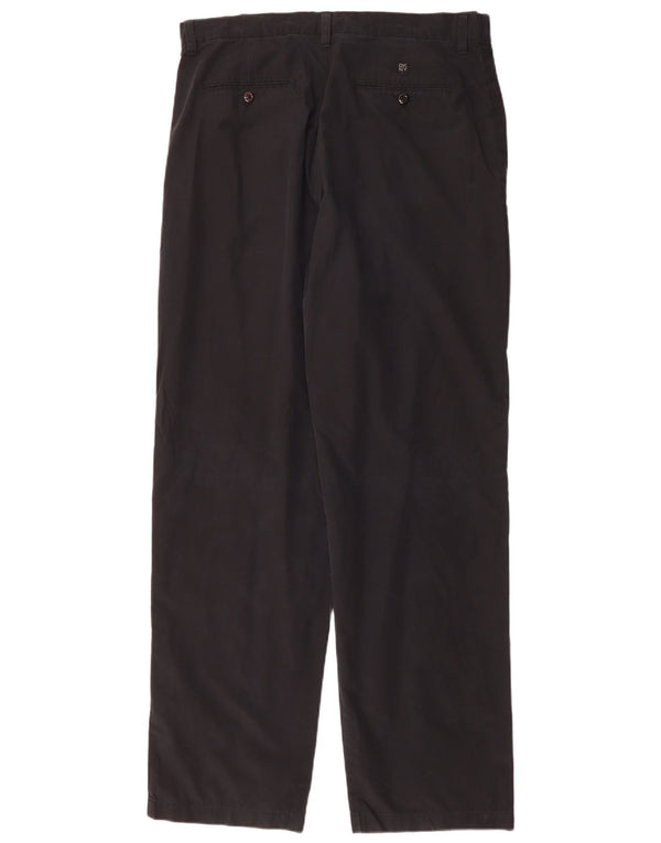 Pantaloni chino dritti da uomo Dkny W36 L34 cotone nero