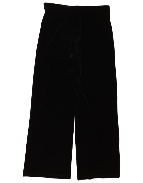 Pantaloni casual a gamba larga da donna Marks & Spencer UK 14 medi W34 L30 neri
