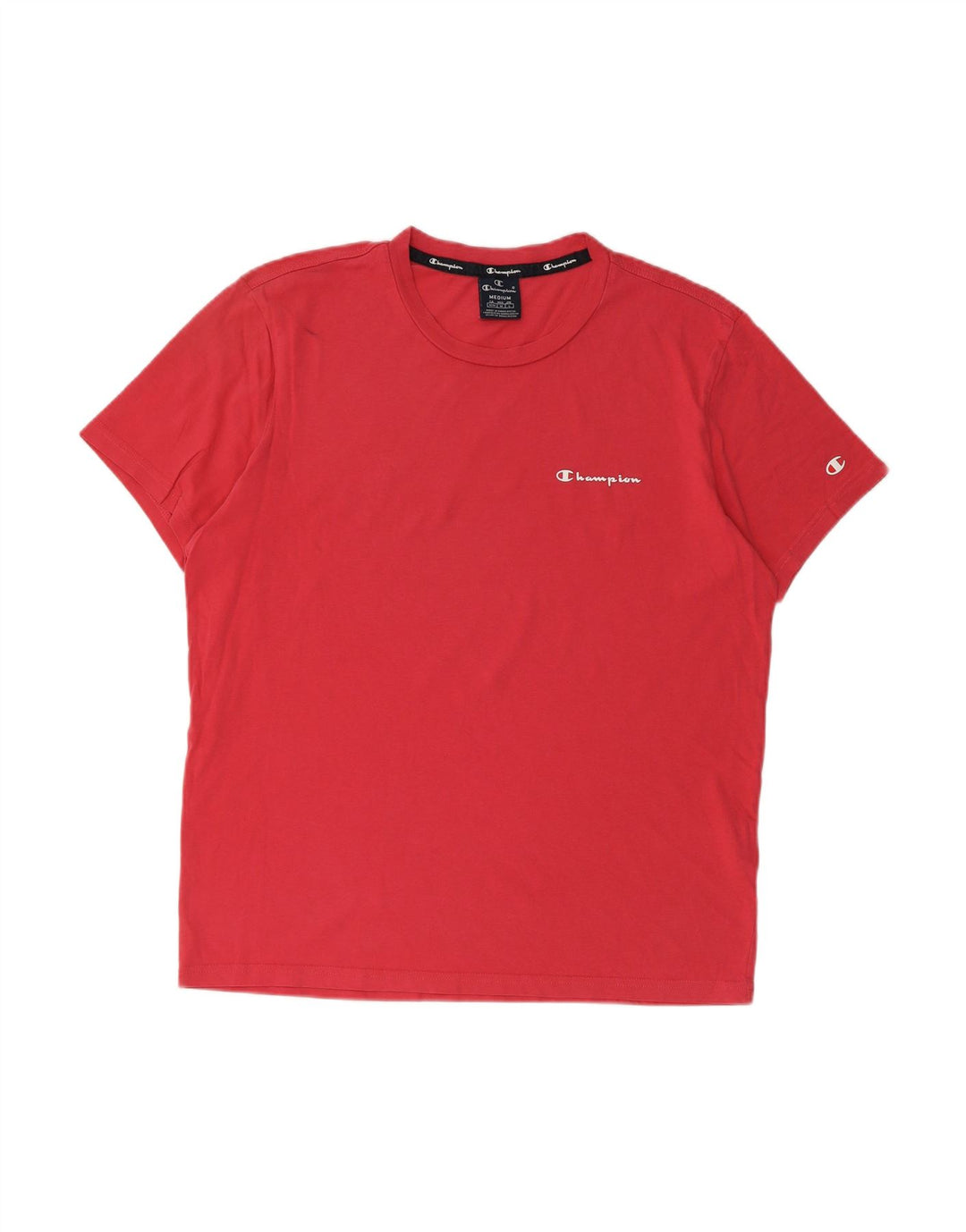 CHAMPION Mens T-Shirt Top Medium Pink Cotton