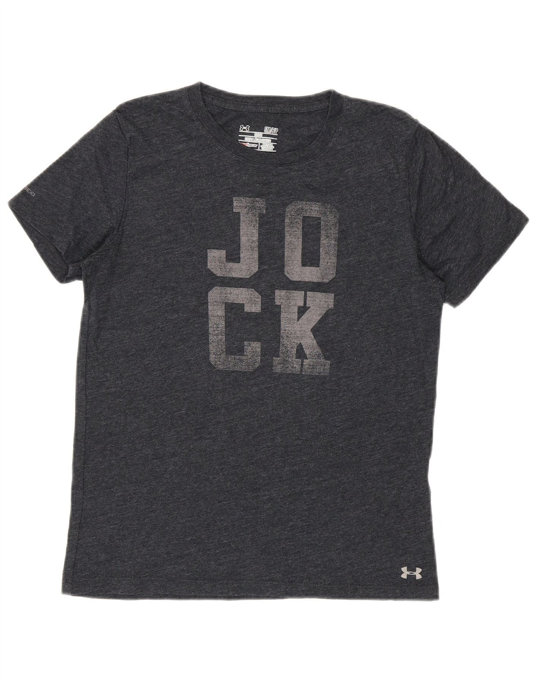 Maglietta grafica da donna Under Armour Heat Gear Top UK 10 piccola grigia