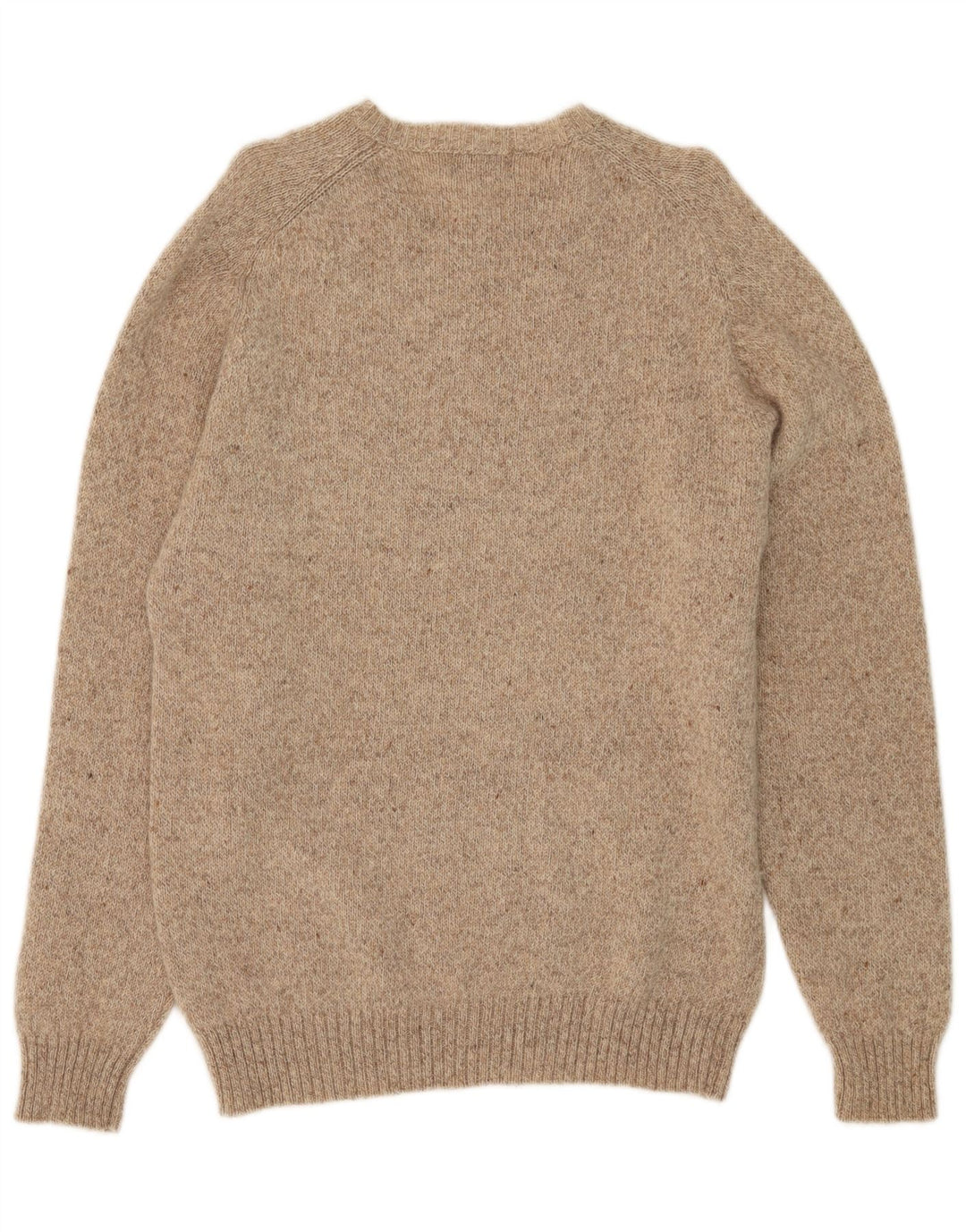 Maglione Kappa da uomo con scollo a V, grande lana screziata beige