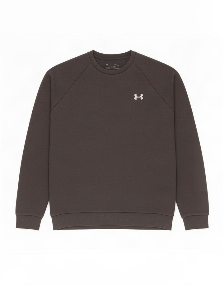 Felpa da uomo Under Armour Maglione in cotone grigio medio