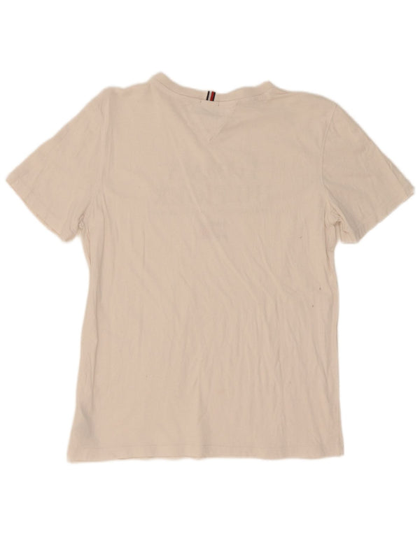 T-shirt grafica per ragazzi Tommy Hilfiger Top 15-16 anni in cotone bianco