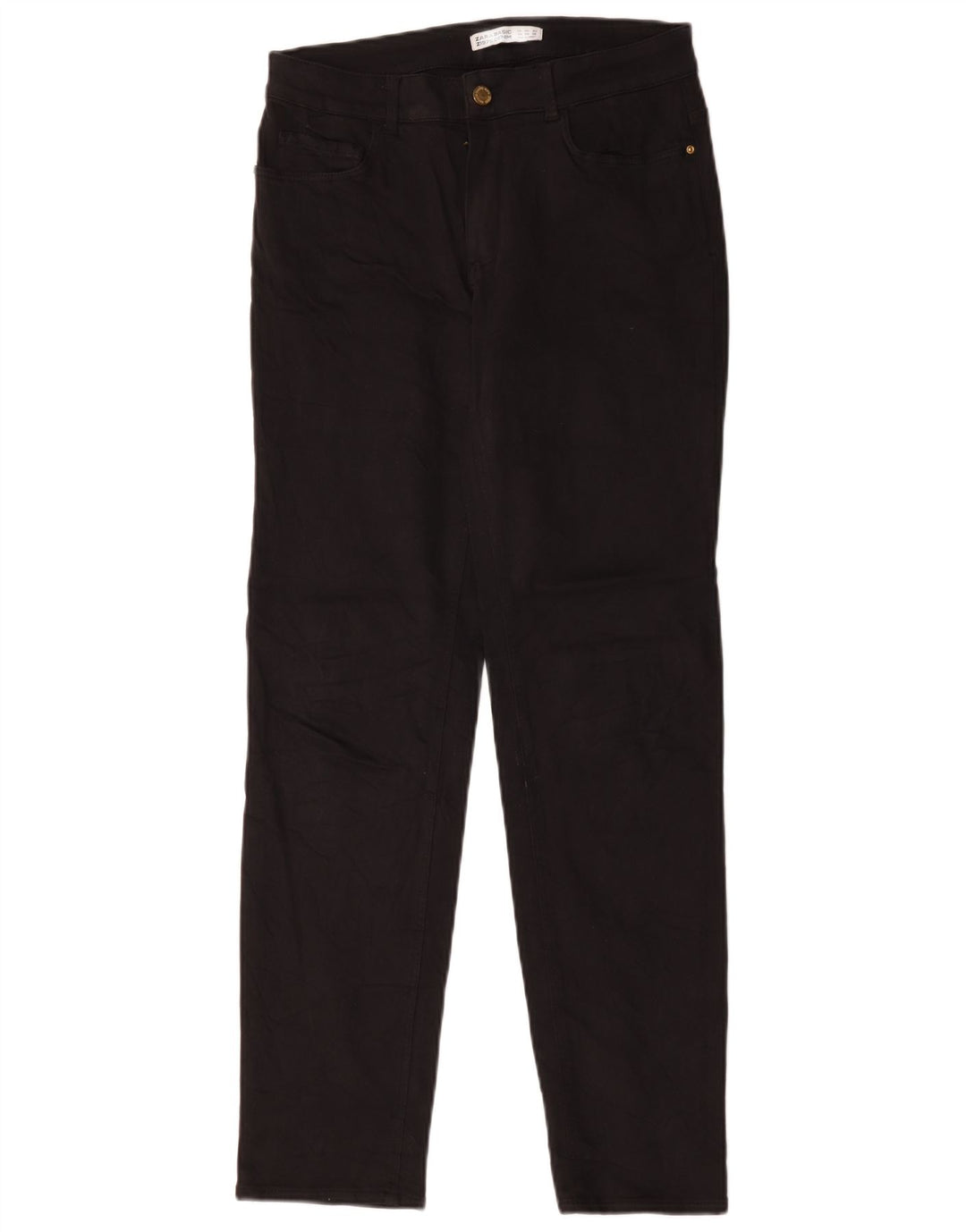Jeans dritti da donna Zara EU 40 medio W30 L30 cotone nero