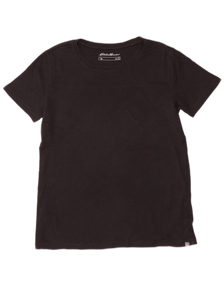 T-shirt da donna EDDIE BAUER UK 18 XL cotone nero