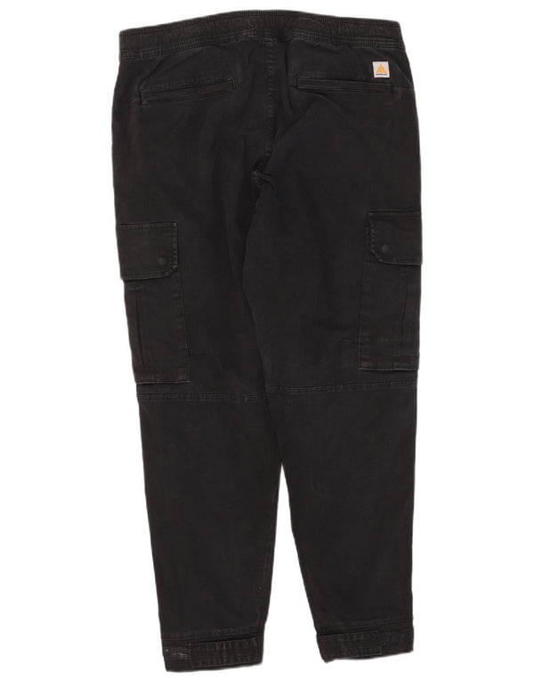Pantaloni cargo da jogging da uomo Zara EU 44 Large W34 L26 cotone nero