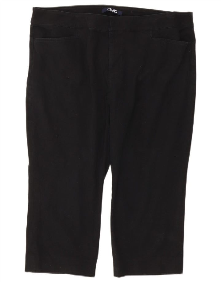 Pantaloni capri dritti da donna CHAPS US 16 2XL W38 L19 Cotone blu navy