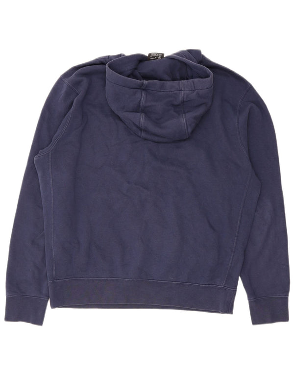 Felpa con cappuccio grafica Nike da uomo in cotone medio blu navy