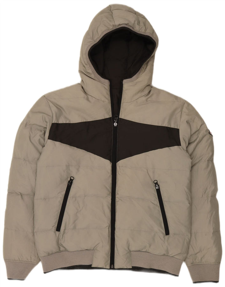 Giacca imbottita reversibile con cappuccio da uomo Bear UK 40 Large Grigia in poliammide