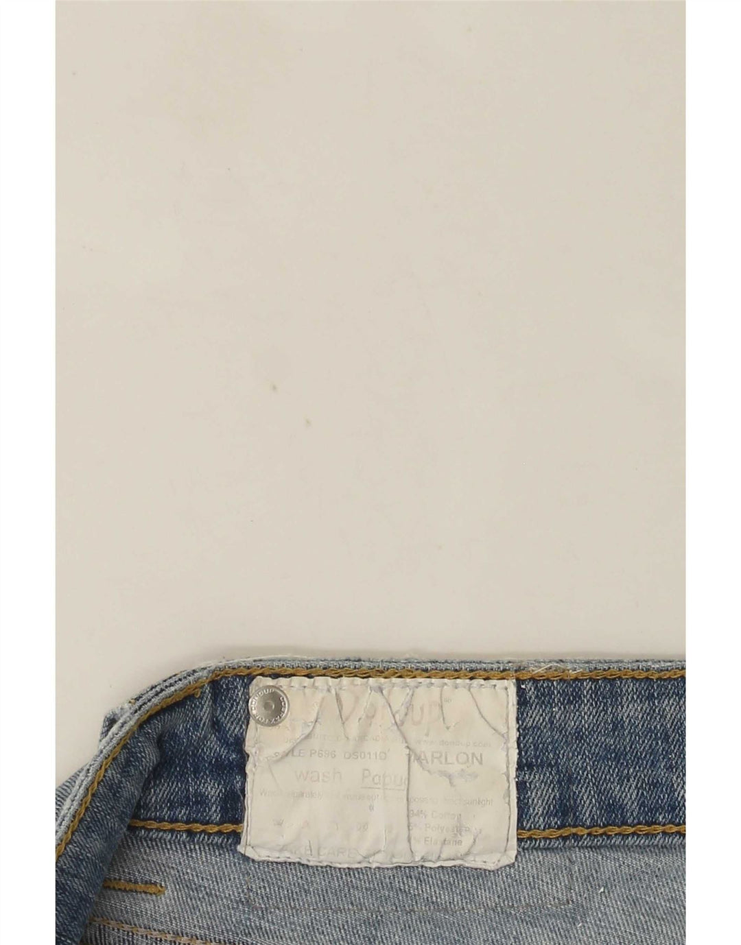 Jeans slim da donna Dondup W28 L27 cotone blu