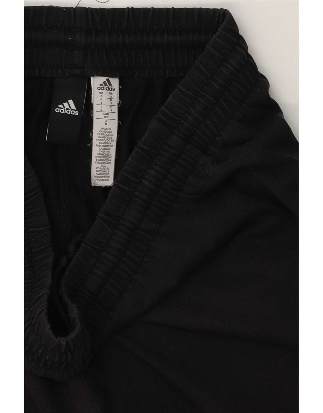 Pantaloni da tuta con grafica Adidas da uomo piccoli in cotone nero