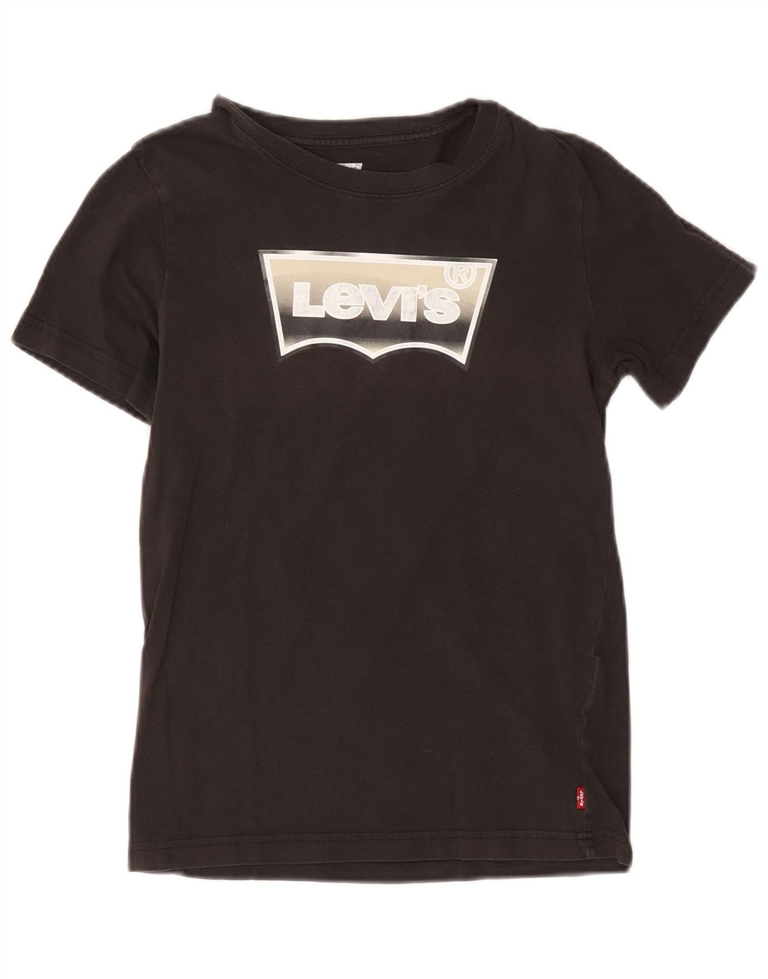 T-shirt grafica per ragazzi Levi's Top 11-12 anni in cotone nero