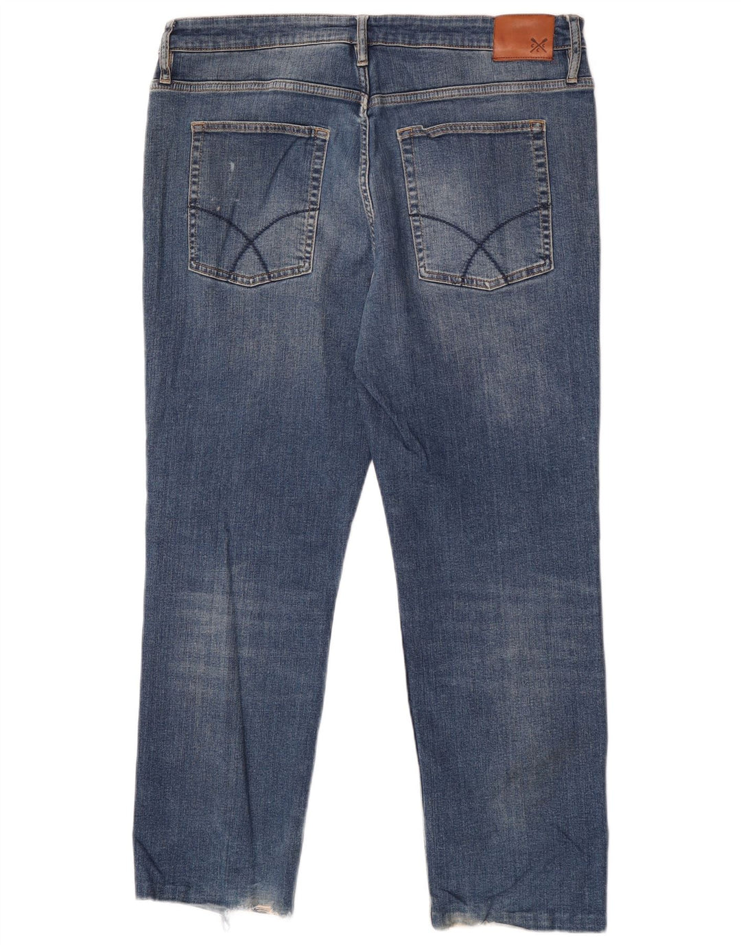 Crew Clothing Jeans dritti regolari da uomo W38 L27 cotone blu