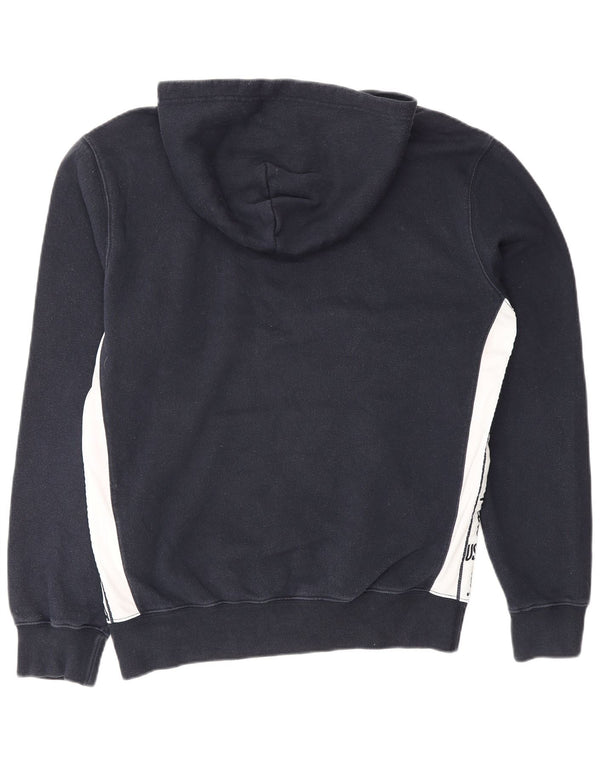 Maglione con cappuccio grafico da uomo Champion USA USA, cotone color block medio blu navy