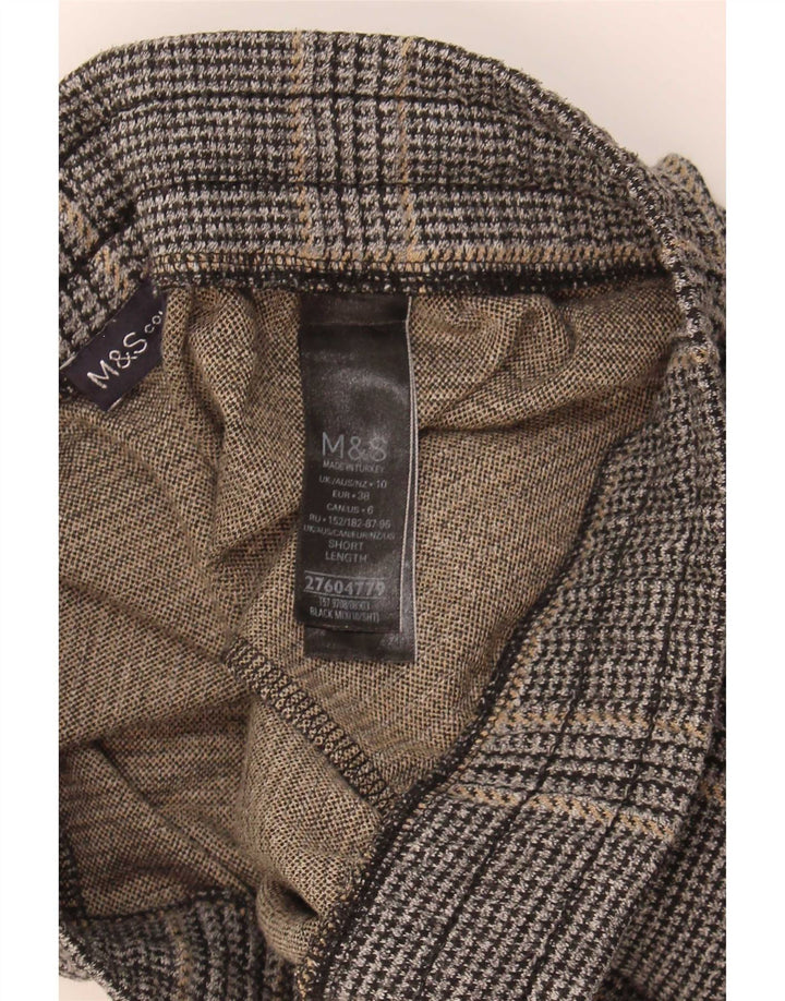 Pantaloni corti da donna Marks & Spencer UK 10 piccoli W28 L25 neri