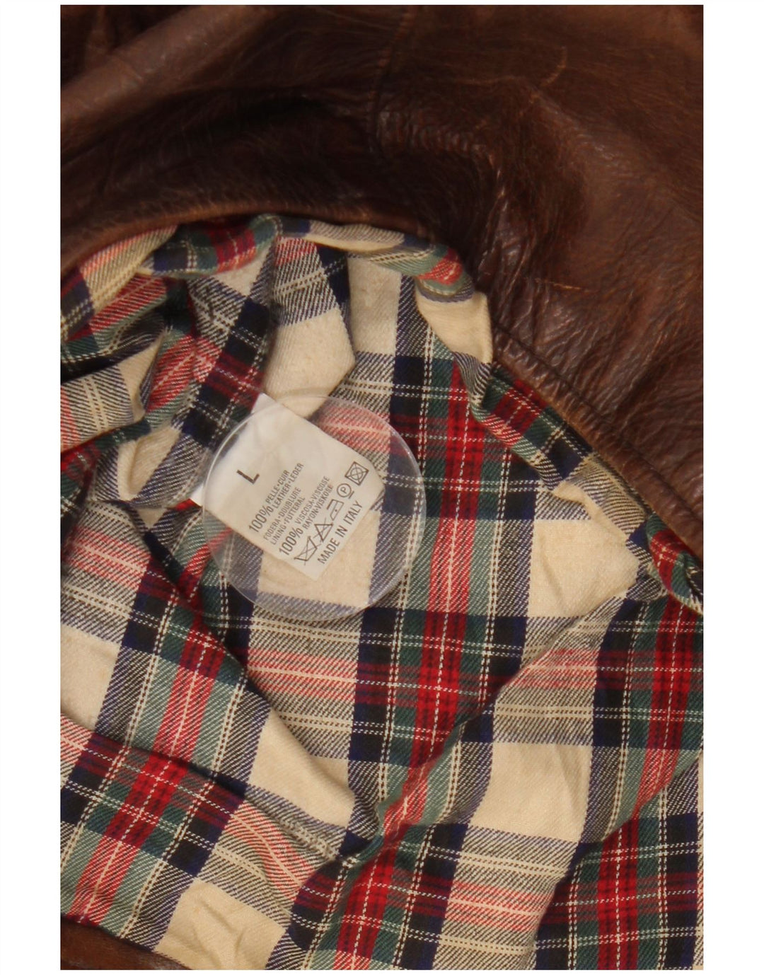 Giacca in pelle oversize da donna Americanino UK 16 Large in pelle marrone