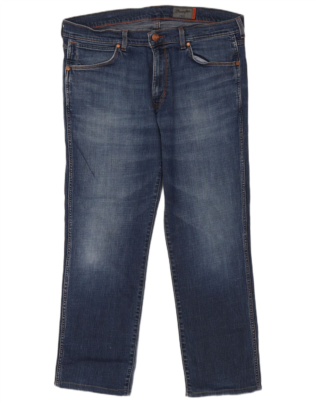 Jeans dritti da uomo Wrangler W38 L29 Blu Navy