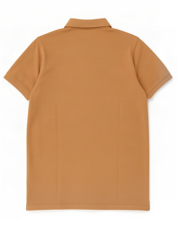 Polo slim fit da uomo Tommy Hilfiger grande in cotone beige