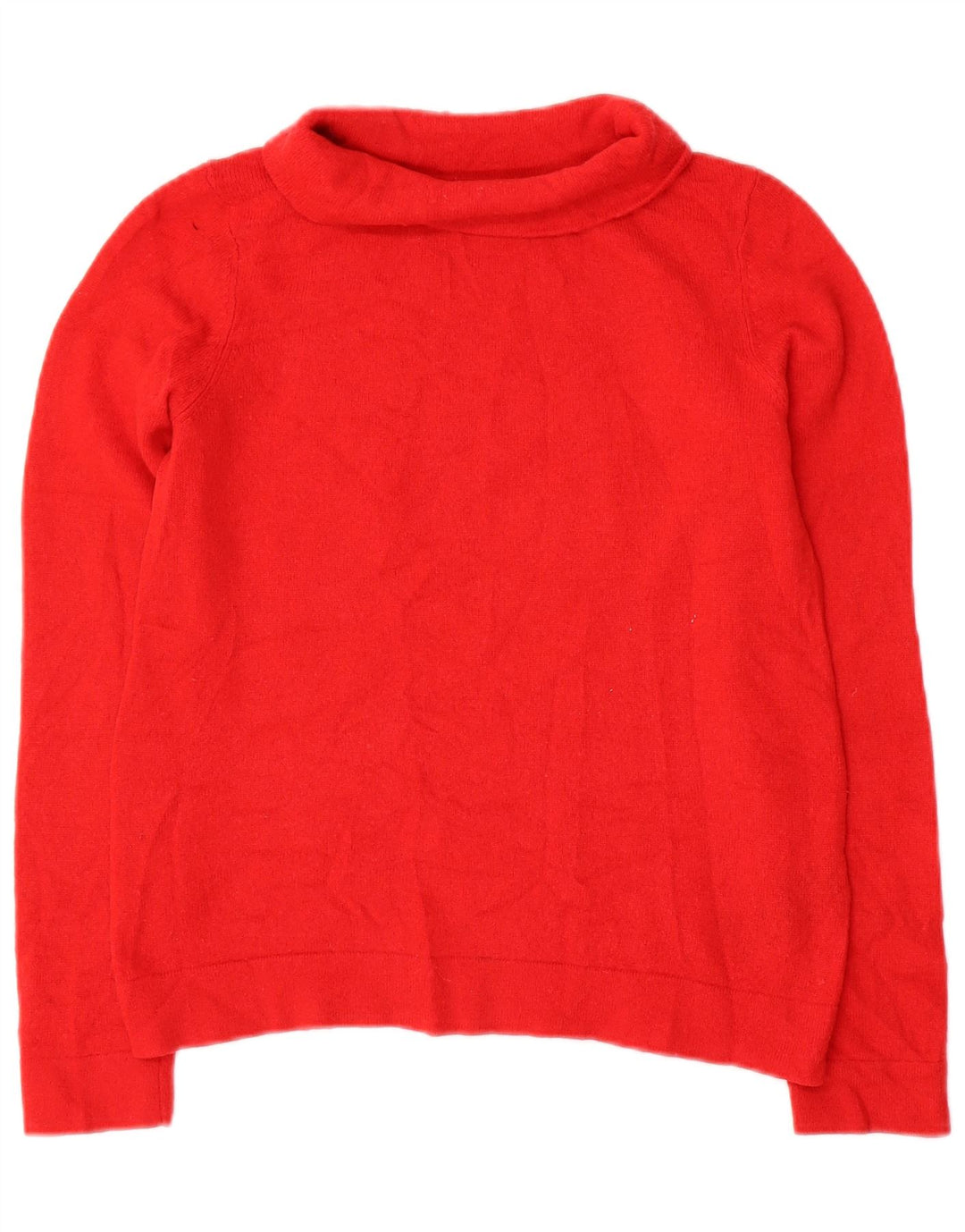 Maglione maglione a collo alto da donna Hobbs UK 10 piccolo in lana rossa