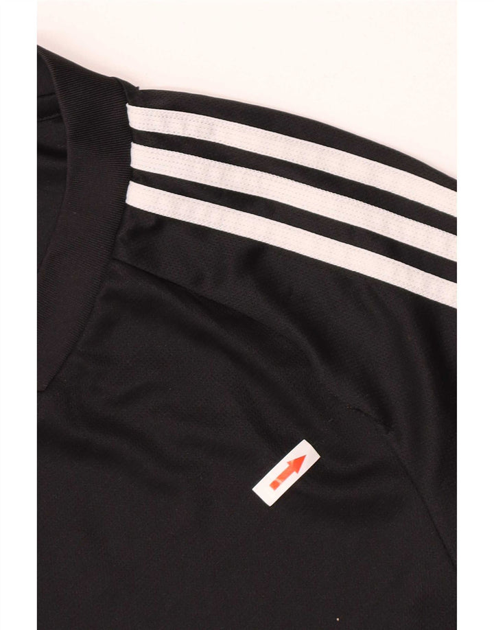 T-shirt Adidas Climacool da uomo piccola piccola in poliestere nero